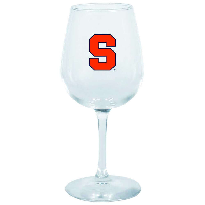 12.75oz Decal Wine Glass | Syracuse Orange COL, Holiday_category_All, OldProduct, SYR, Syracuse Orange 888966697638 $12