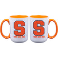 15oz Inner Color Personalized Ceramic Mug | Syracuse Orange 2790PER, COL, CurrentProduct, Drinkware_category_All, Personalized_Personalized, SYR, Syracuse Orange  $27.99
