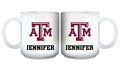 11oz White Personalized Ceramic Mug - Texas A&M COL, CurrentProduct, Custom Drinkware, Drinkware_category_All, Gift Ideas, Personalization, Personalized_Personalized, TAM, Texas A&M Aggies 194207465233 $20.11