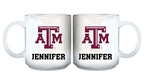 11oz White Personalized Ceramic Mug - Texas A&M COL, CurrentProduct, Custom Drinkware, Drinkware_category_All, Gift Ideas, Personalization, Personalized_Personalized, TAM, Texas A&M Aggies 194207465233 $20.11