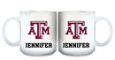 11oz White Personalized Ceramic Mug - Texas A&M COL, CurrentProduct, Custom Drinkware, Drinkware_category_All, Gift Ideas, Personalization, Personalized_Personalized, TAM, Texas A&M Aggies 194207465233 $20.11