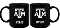 11oz Black Personalized Ceramic Mug - Texas A&M COL, CurrentProduct, Custom Drinkware, Drinkware_category_All, Gift Ideas, Personalization, Personalized_Personalized, TAM, Texas A&M Aggies 194207373682 $20.11