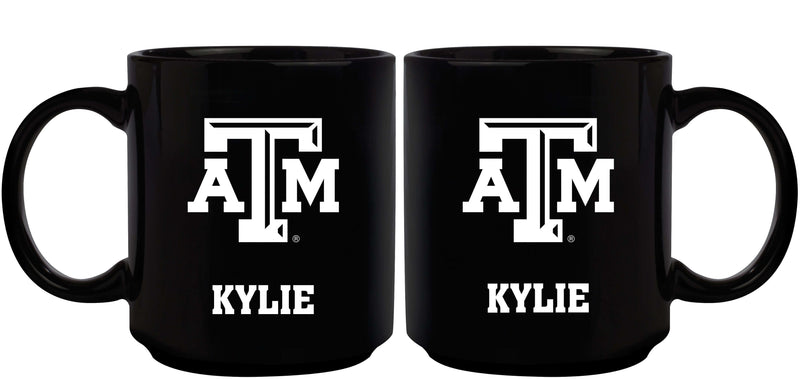 11oz Black Personalized Ceramic Mug - Texas A&M COL, CurrentProduct, Custom Drinkware, Drinkware_category_All, Gift Ideas, Personalization, Personalized_Personalized, TAM, Texas A&M Aggies 194207373682 $20.11