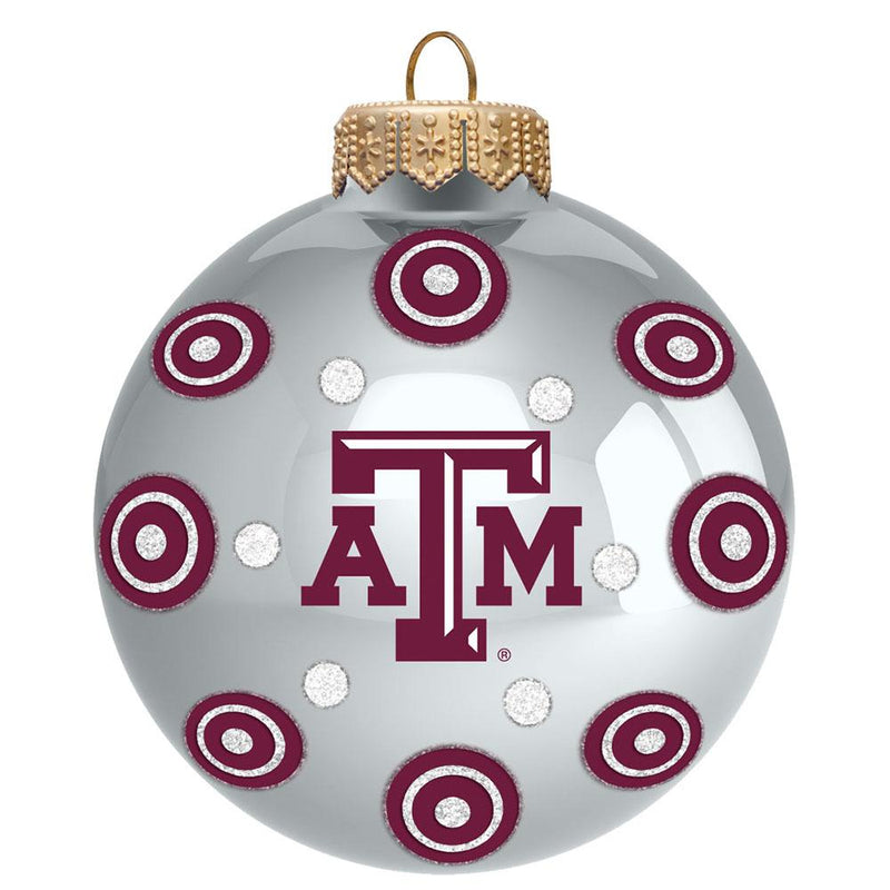 Silver Polka Dot Ornament | Texas A&M
COL, OldProduct, TAM, Texas A&M Aggies
The Memory Company