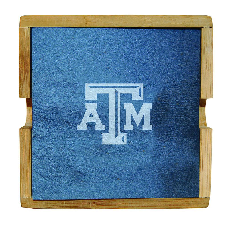 Slate Sq Coaster Set  TEXAS A & M
COL, CurrentProduct, Home&Office_category_All, TAM, Texas A&M Aggies
The Memory Company
