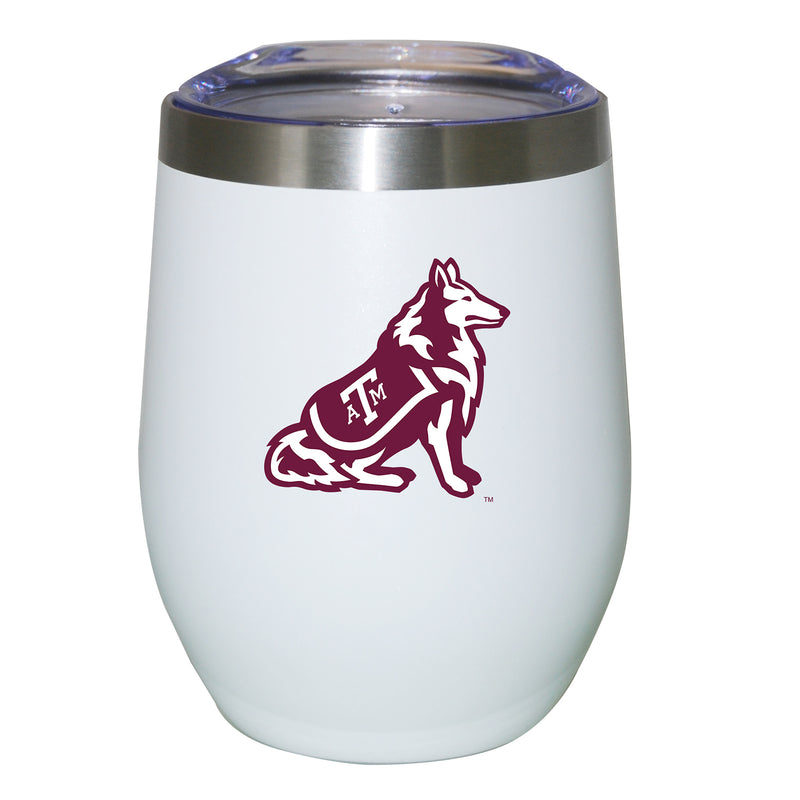 12oz White Stainless Steel Stemless Tumbler | Texas A&M Aggies COL, CurrentProduct, Drinkware_category_All, TAM, Texas A&M Aggies 194207624838 $27.49