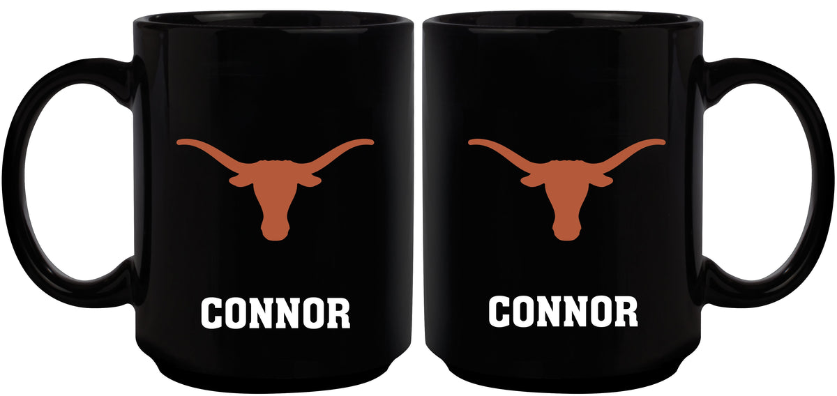 15oz Black Mug Basic | Texas at Austin, University COL, CurrentProduct, Drinkware_category_All, TEX, Texas Longhorns 687746961712 $15.49