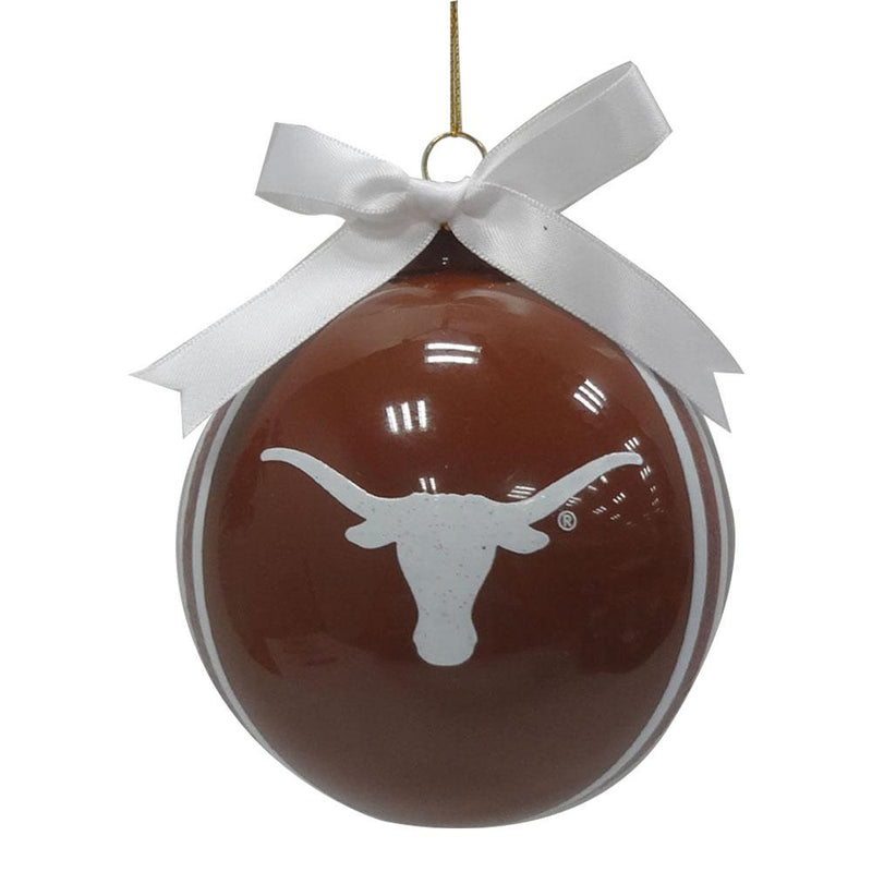 4IN STRIPED BALL Ornament | Texas at Austin, University
COL, OldProduct, TEX, Texas Longhorns
The Memory Company