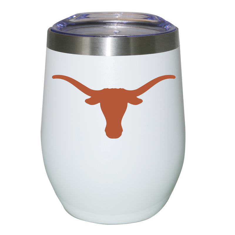 12oz White Stainless Steel Stemless Tumbler | Texas Longhorns COL, CurrentProduct, Drinkware_category_All, TEX, Texas Longhorns 194207624845 $27.49