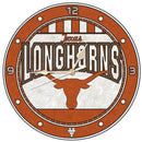 12 Inch Art Glass Clock | Texas at Austin, University COL, CurrentProduct, Home & Office_category_All, TEX, Texas Longhorns 687746445885 $38.49