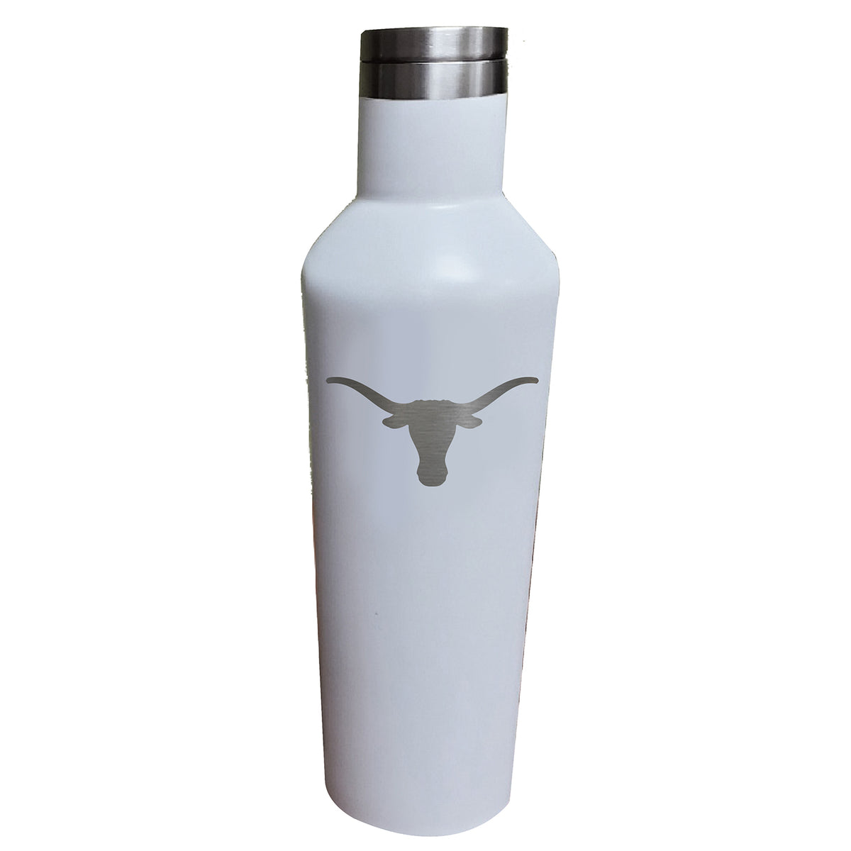 17oz White Etched Infinity Bottle | Texas Longhorns
