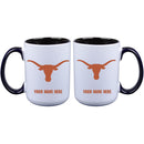 15oz Inner Color Personalized Ceramic Mug | Texas Longhorns 2790PER, COL, CurrentProduct, Drinkware_category_All, Personalized_Personalized, TEX, Texas Longhorns  $27.99