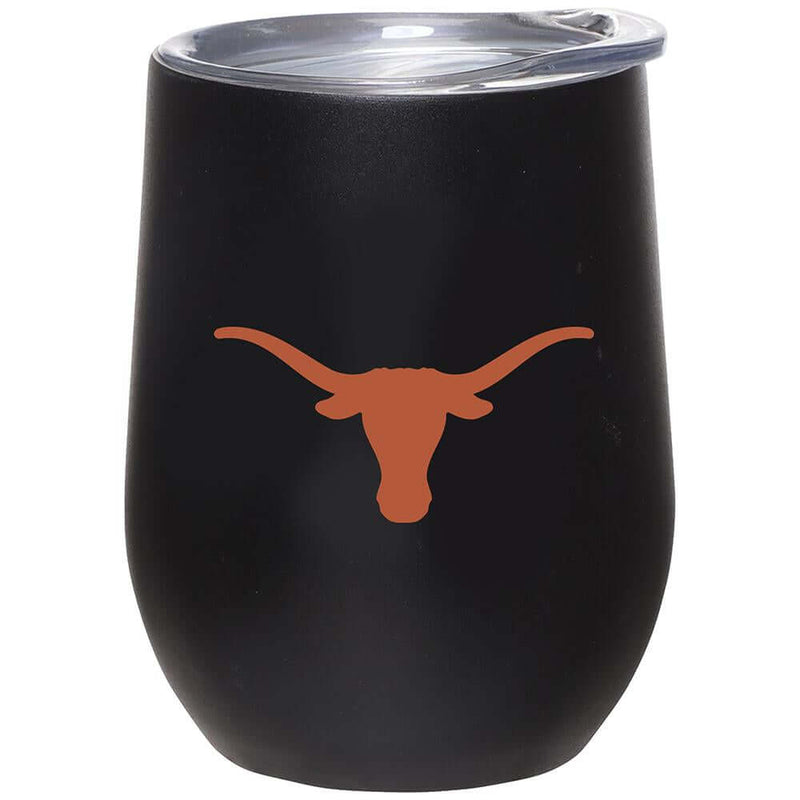 12oz Matte Stainless Steel Stemless Tumbler | Texas at Austin, University COL, CurrentProduct, Drinkware_category_All, TEX, Texas Longhorns 888966600256 $32.99