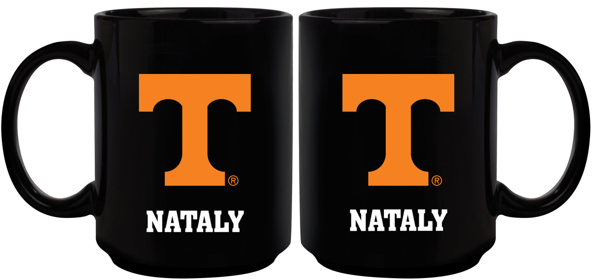 15oz Black Mug | Tennessee Volunteers COL, CurrentProduct, Drinkware_category_All, Tennessee Vols, TN 687746961729 $15.49