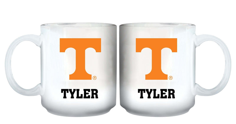 11oz White Personalized Ceramic Mug | Tennessee Knoxville University COL, CurrentProduct, Custom Drinkware, Drinkware_category_All, Gift Ideas, Personalization, Personalized_Personalized, Tennessee Vols, TN 194207465257 $20.11