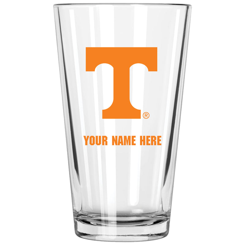 17oz Personalized Pint Glass | Tennessee Vols
