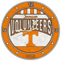 12 Inch Art Glass Clock | Tennessee Volunteers COL, CurrentProduct, Home & Office_category_All, Tennessee Vols, TN 687746445892 $38.49