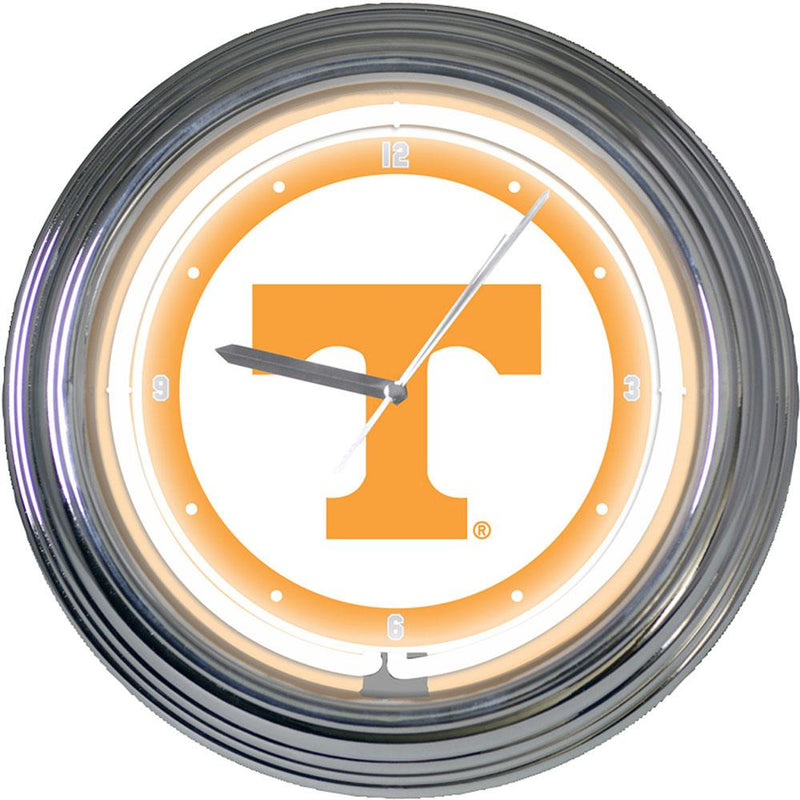 15in Neon Clock | Tennessee Volunteers COL, CurrentProduct, Home & Office_category_All, Tennessee Vols, TN 687746458717 $87.99