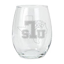 15oz Etched Stemless Tumbler | Texas Southern Tigers COL, CurrentProduct, Drinkware_category_All, Texas Southern Tigers, TSO  $12.49