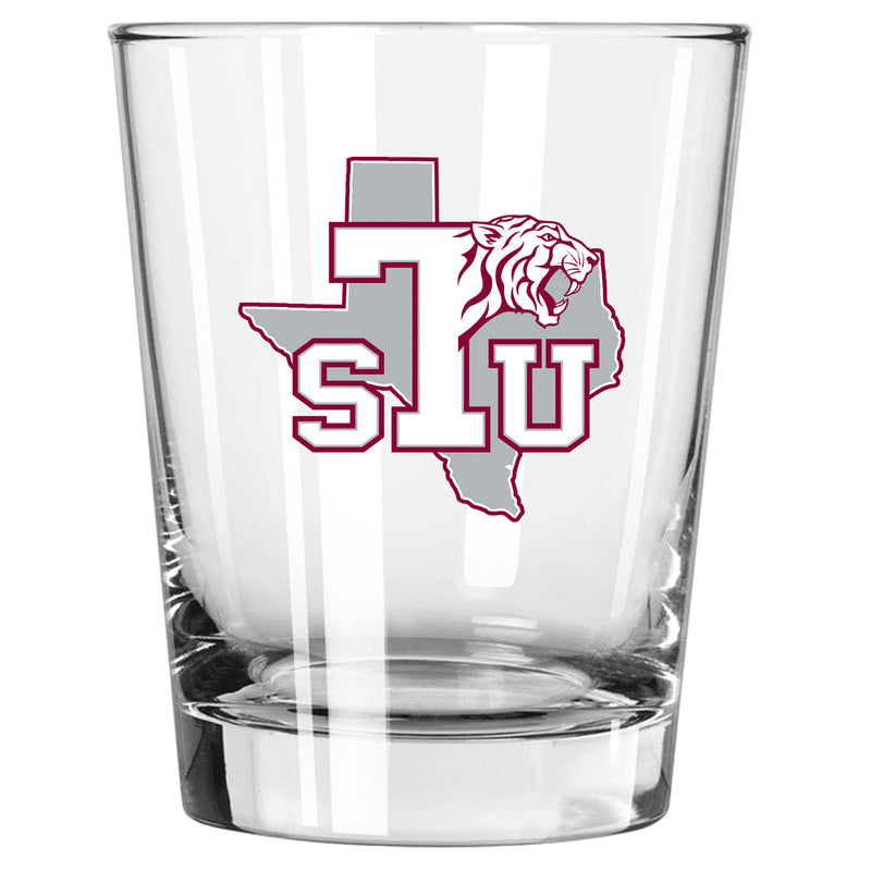 15oz Double Old Fashion Glass | Texas Southern Tigers COL, CurrentProduct, Drinkware_category_All, Texas Southern Tigers, TSO  $13.49