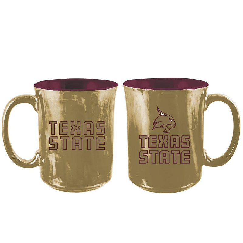 15oz Iridescent Mug Texas State COL, CurrentProduct, Drinkware_category_All, Texas State Bobcats, TXS 194207201961 $19.99