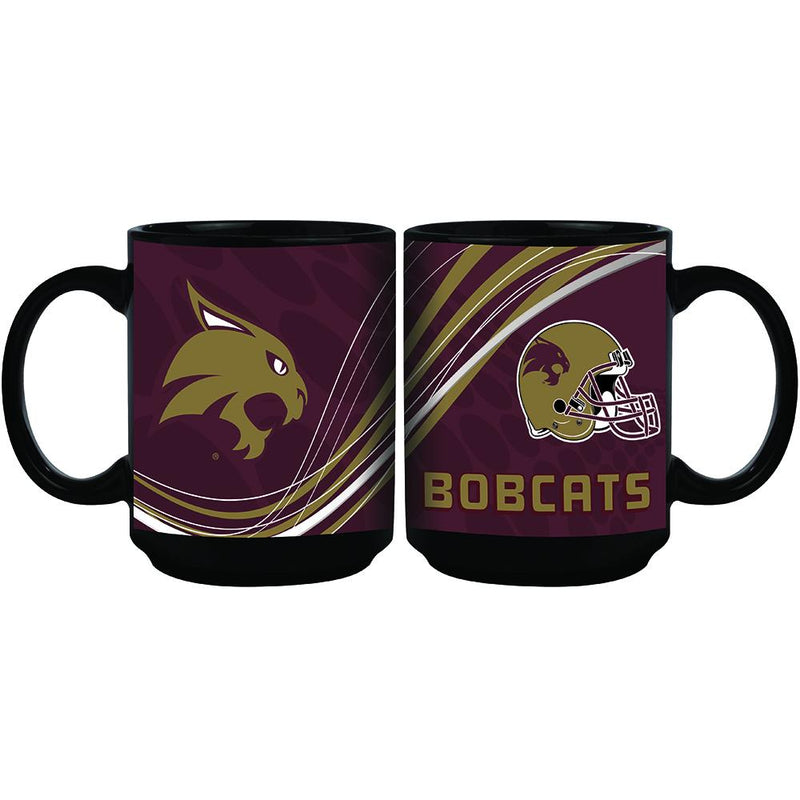 15oz Dynamic Style Mug | Texas St COL, CurrentProduct, Drinkware_category_All, Texas State Bobcats, TXS 888966592827 $12