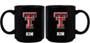 11oz Black Personalized Ceramic Mug - Texas Tech COL, CurrentProduct, Custom Drinkware, Drinkware_category_All, Gift Ideas, Personalization, Personalized_Personalized, Texas Tech Red Raiders, TXT 194207373644 $20.11