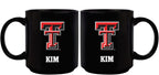 11oz Black Personalized Ceramic Mug - Texas Tech COL, CurrentProduct, Custom Drinkware, Drinkware_category_All, Gift Ideas, Personalization, Personalized_Personalized, Texas Tech Red Raiders, TXT 194207373644 $20.11