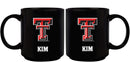 11oz Black Personalized Ceramic Mug - Texas Tech COL, CurrentProduct, Custom Drinkware, Drinkware_category_All, Gift Ideas, Personalization, Personalized_Personalized, Texas Tech Red Raiders, TXT 194207373644 $20.11