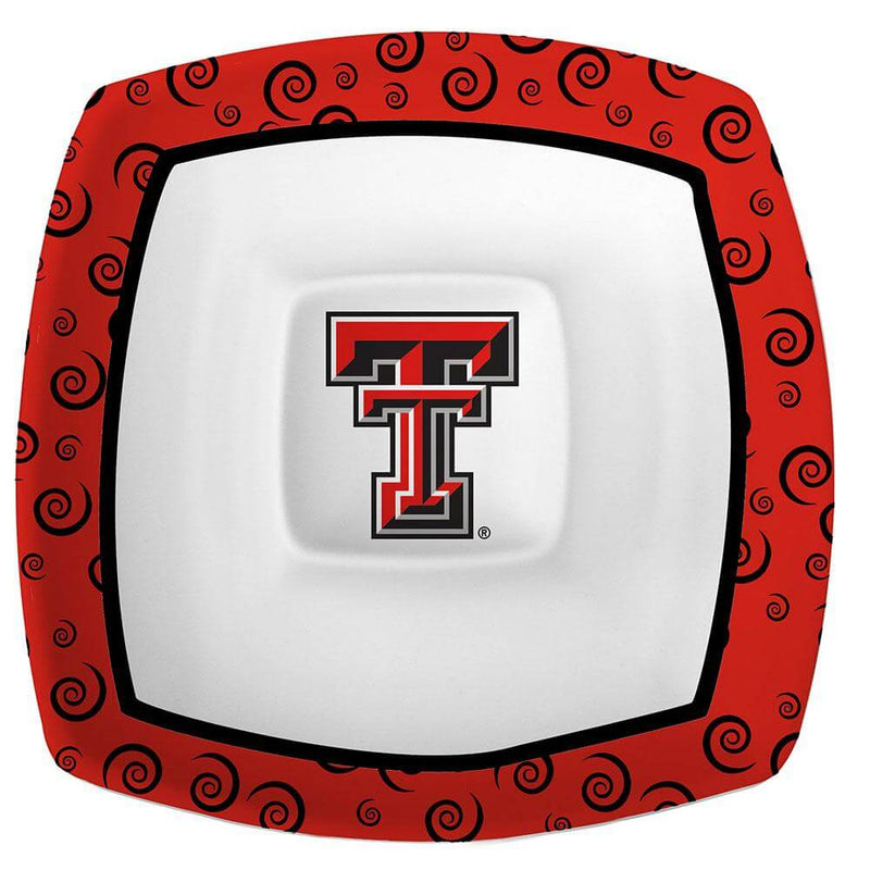 12in Swirl Chip and Dip Texas Tech COL, OldProduct, Texas Tech Red Raiders, TXT 687746323251 $40