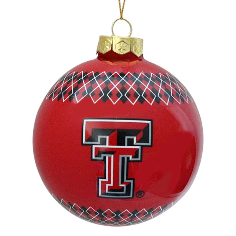 Argyle Gball Ornament Texas Tech
COL, OldProduct, Texas Tech Red Raiders, TXT
The Memory Company