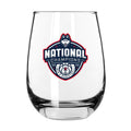 15oz Direct Print Stemless Wine Glass  | UConn Huskies 2023 Men's Basketball Champion