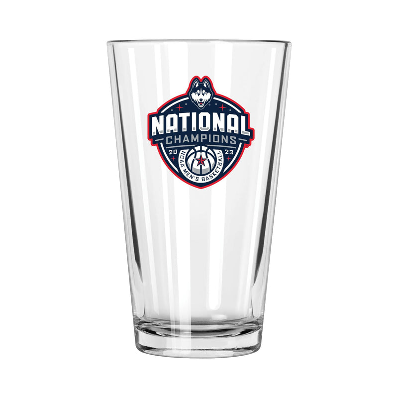 16oz Direct Print Pint Glass  | UConn Huskies 2023 Men's Basketball Champion