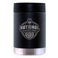 12oz Black Etched Stainless Steel Can Holder  | UConn Huskies 2023 Men's Basketball Champion