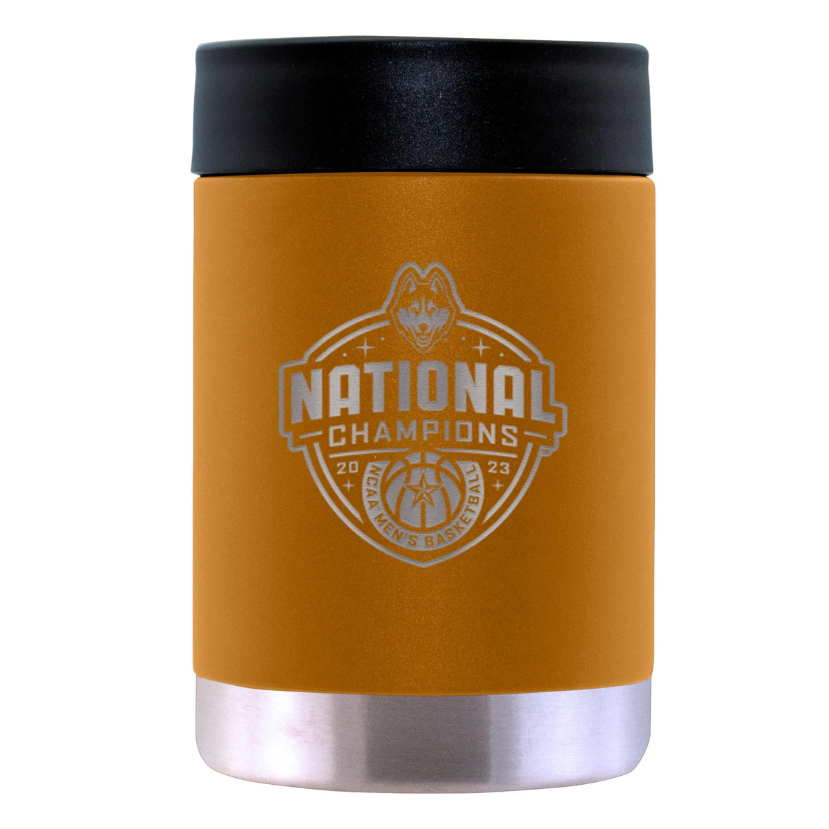 12oz Canyon Etched Stainless Steel Can Holder  | UConn Huskies 2023 Men's Basketball Champion