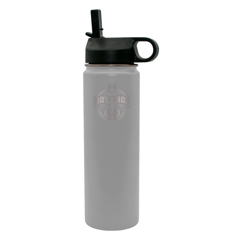 22oz Stainless Steel White Water Bottle  | UConn Huskies 2023 Men's Basketball Champion