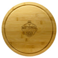 13" Rotating Bamboo Server  | UConn Huskies 2023 Men's Basketball Champion