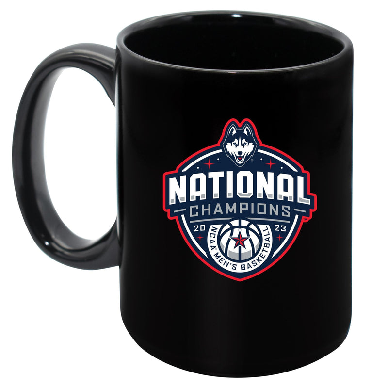 15oz Black Mug  | UConn Huskies 2023 Men's Basketball Champion