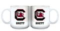11oz White Personalized Ceramic Mug - South Carolina COL, CurrentProduct, Custom Drinkware, Drinkware_category_All, Gift Ideas, Personalization, Personalized_Personalized, South Carolina Gamecocks, USC 194207465271 $20.11