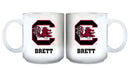 11oz White Personalized Ceramic Mug - South Carolina COL, CurrentProduct, Custom Drinkware, Drinkware_category_All, Gift Ideas, Personalization, Personalized_Personalized, South Carolina Gamecocks, USC 194207465271 $20.11
