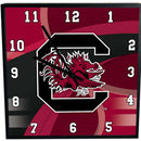 12 Inch Square Carbon Fiber Clock | University of South Carolina COL, OldProduct, South Carolina Gamecocks, USC 687746320342 $25