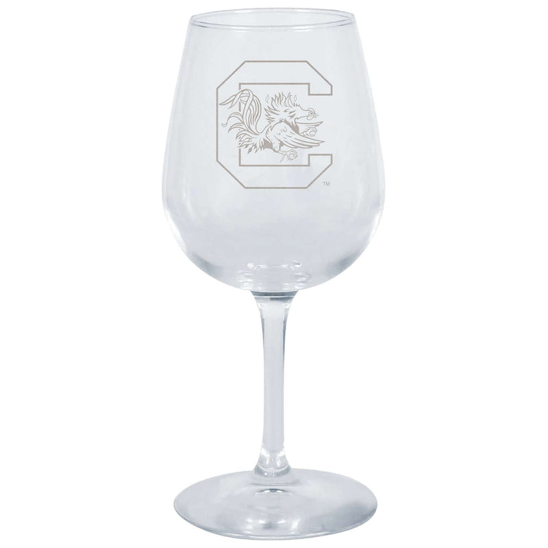 12.75oz Stemmed Wine Glass | South Carolina Gamecocks COL, CurrentProduct, Drinkware_category_All, South Carolina Gamecocks, USC  $13.99