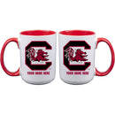 15oz Inner Color Personalized Ceramic Mug | South Carolina Gamecocks 2790PER, COL, CurrentProduct, Drinkware_category_All, Personalized_Personalized, South Carolina Gamecocks, USC  $27.99