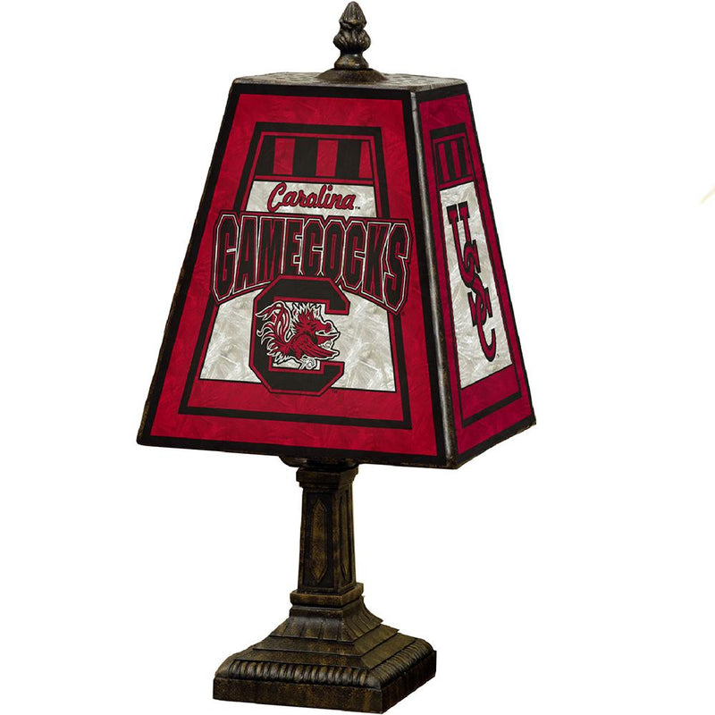 14 Inch Art Glass Table Lamp | University of South Carolina COL, CurrentProduct, Home & Office_category_All, Home & Office_category_Lighting, South Carolina Gamecocks, USC 687746978321 $98.99