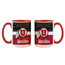Inner Stripe Mug 15oz. Wht  Utah
COL, OldProduct, UTA, Utah Utes
The Memory Company