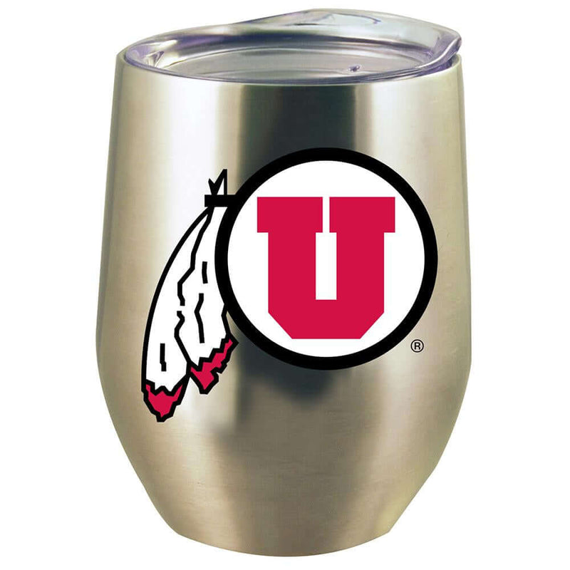 12oz Stainless Steel Stemless Tumbler w/Lid | Utah University COL, CurrentProduct, Drinkware_category_All, UTA, Utah Utes 888966955790 $15.76