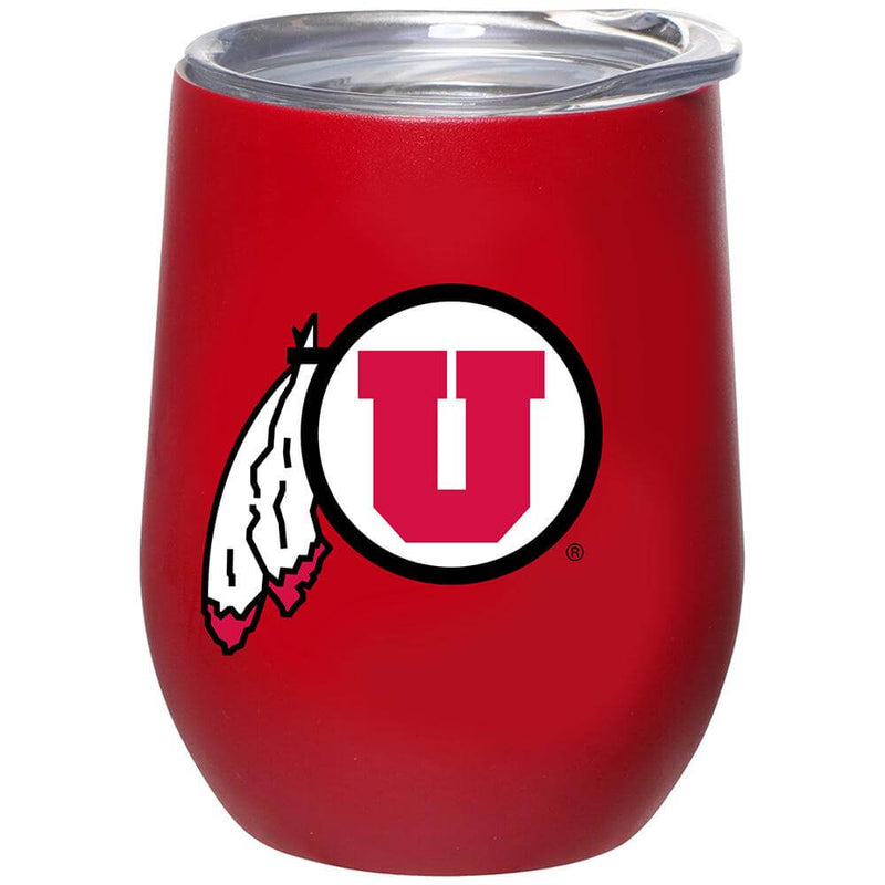 12oz Matte Stainless Steel Stemless Tumbler | Utah COL, CurrentProduct, Drinkware_category_All, UTA, Utah Utes 888699900272 $32.99
