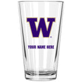 17oz Personalized Pint Glass | Washington Huskies