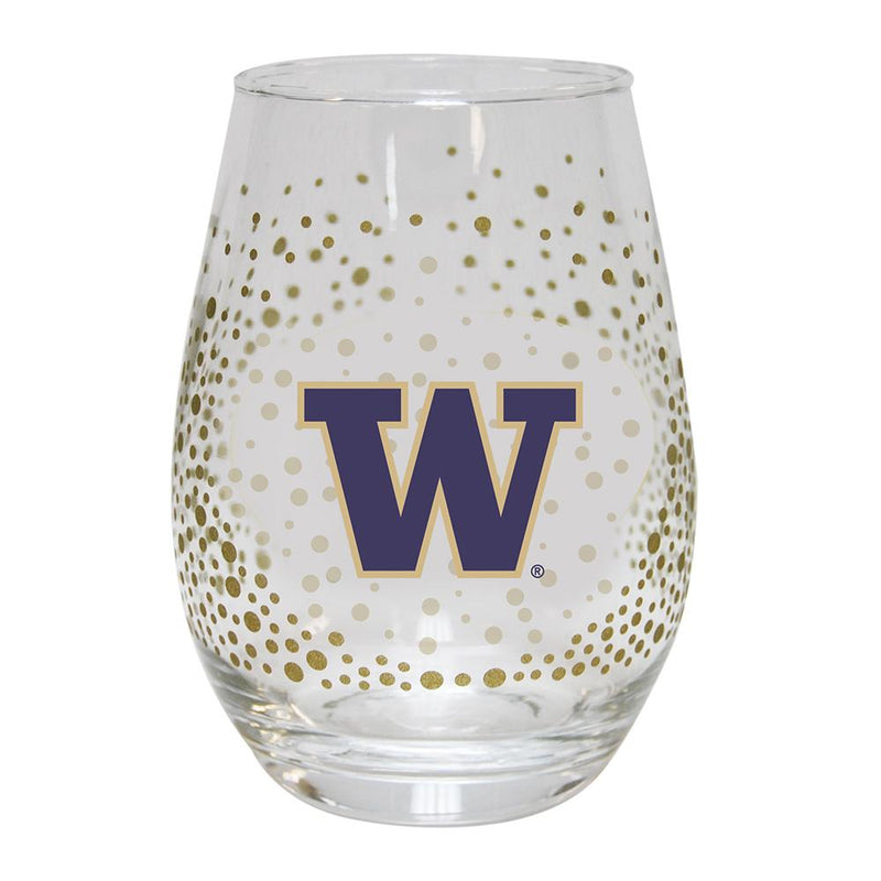 15 oz Glitr Stmless Wn Gls U WASHINGTON COL, OldProduct, UWA, Washington Huskies 888966959569 $14