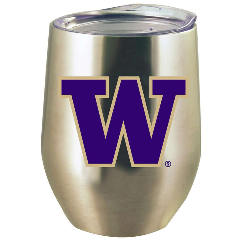 12oz Stainless Steel Stemless Tumbler w/Lid | University of Washington COL, CurrentProduct, Drinkware_category_All, UWA, Washington Huskies 888966955776 $15.76